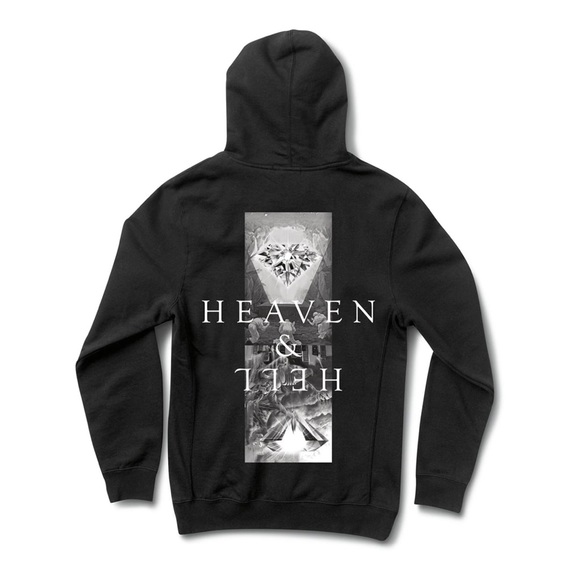 Diamond Supply Co Heaven and Hell Hoodie S L All New OG 2 Blk/ wht/ gold sweater - Picture 1 of 13